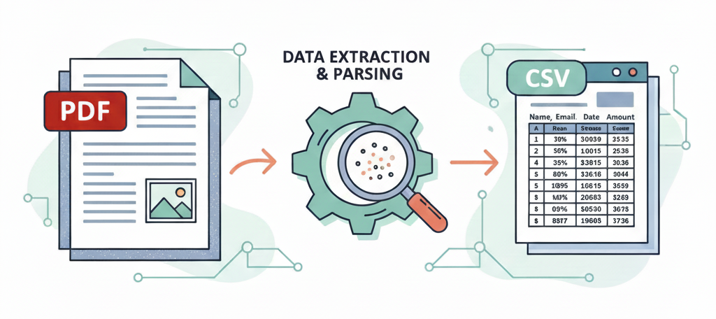 PDF conversion to CSV